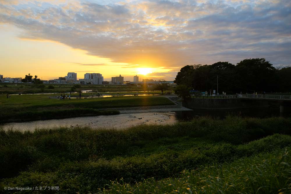 兵庫島公園の夕焼け