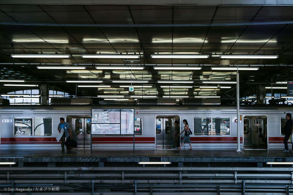 東横線の旧渋谷駅プラットホーム