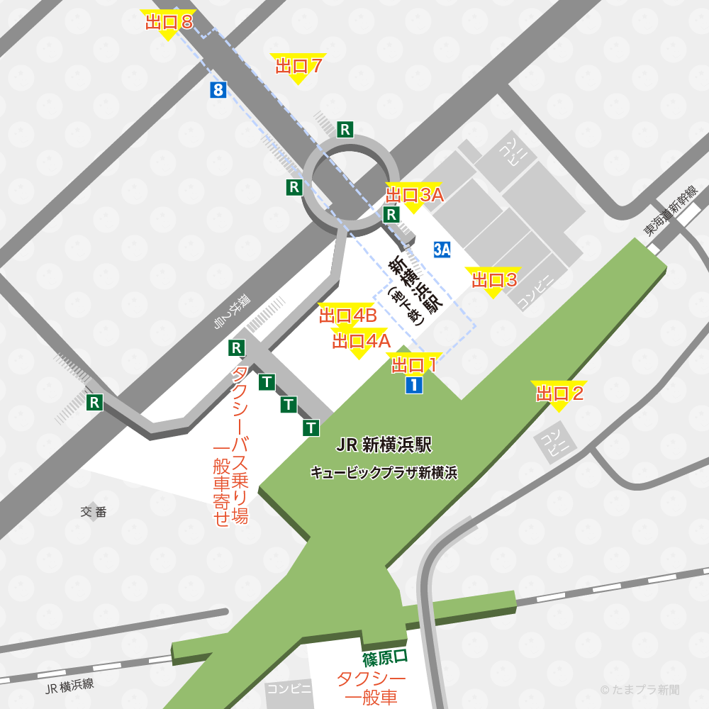 新横浜駅の周辺地図と写真 市営地下鉄 横浜線 新幹線 たまプラ新聞