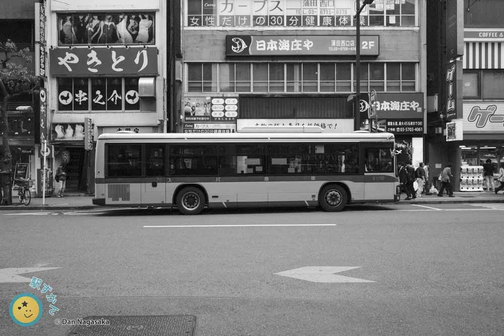 蒲田駅付近の東急バス