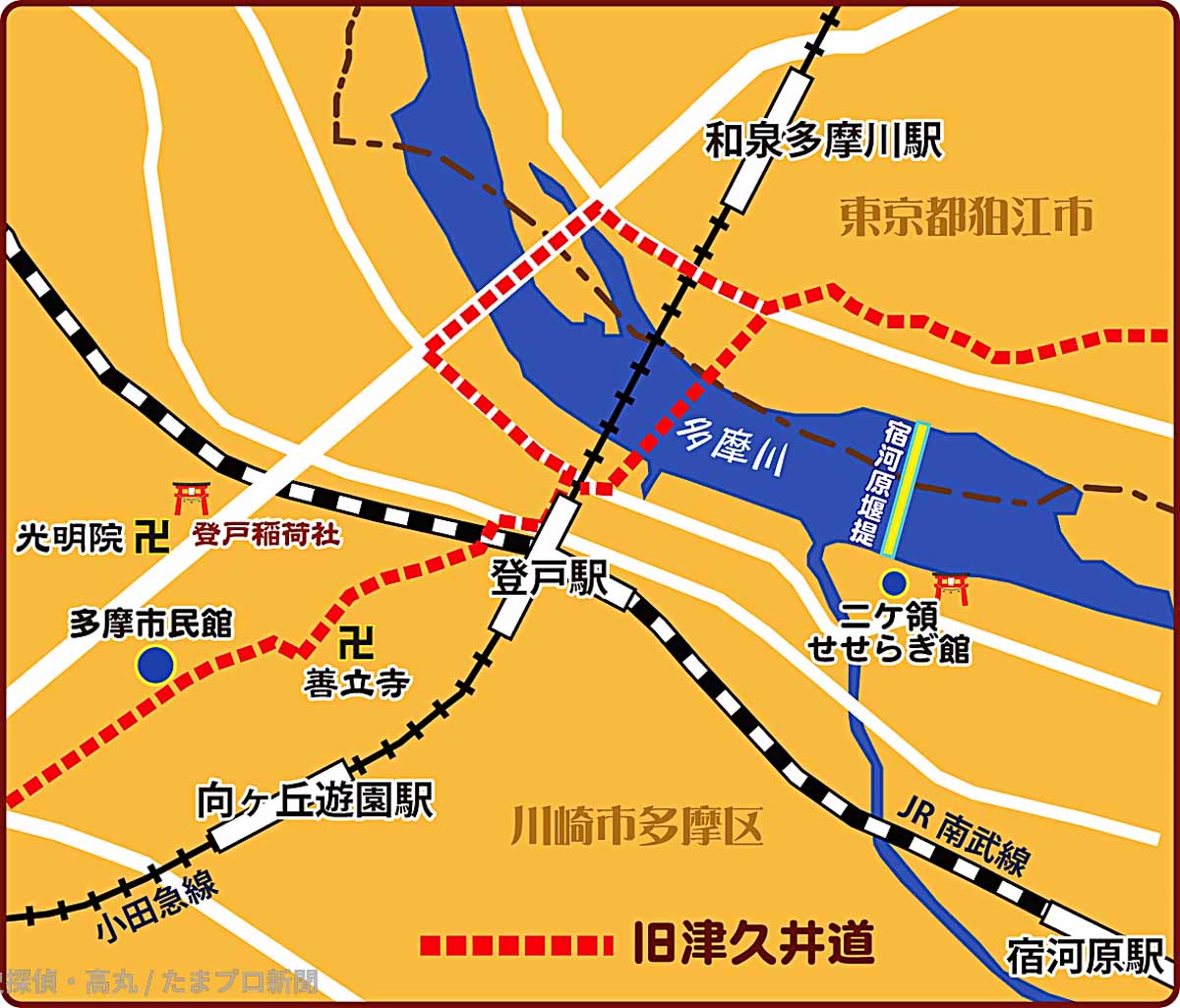 登戸駅周辺マップ