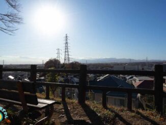 弘法松公園からの丹沢山地