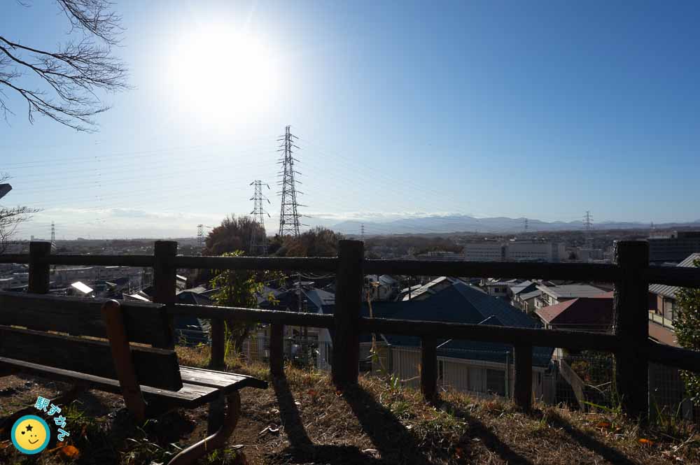 弘法松公園からの丹沢山地