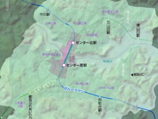 港北ニュータウンのマップ,横浜市