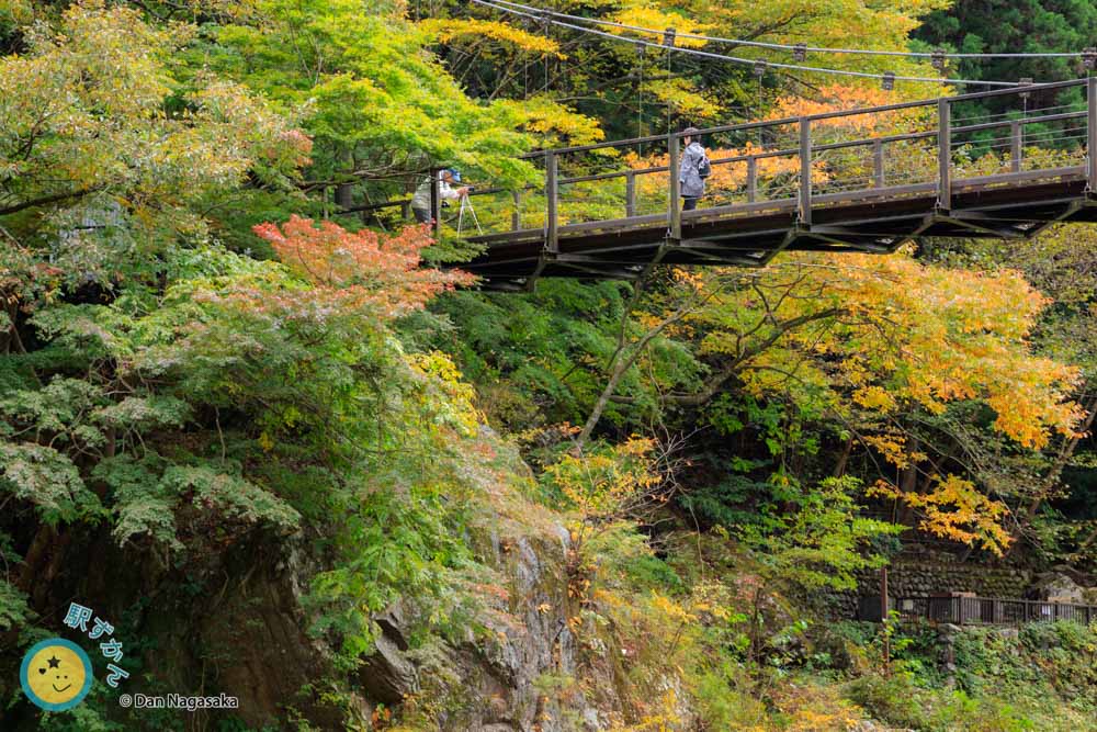 多摩川の吊り橋、鳩ノ巣小橋