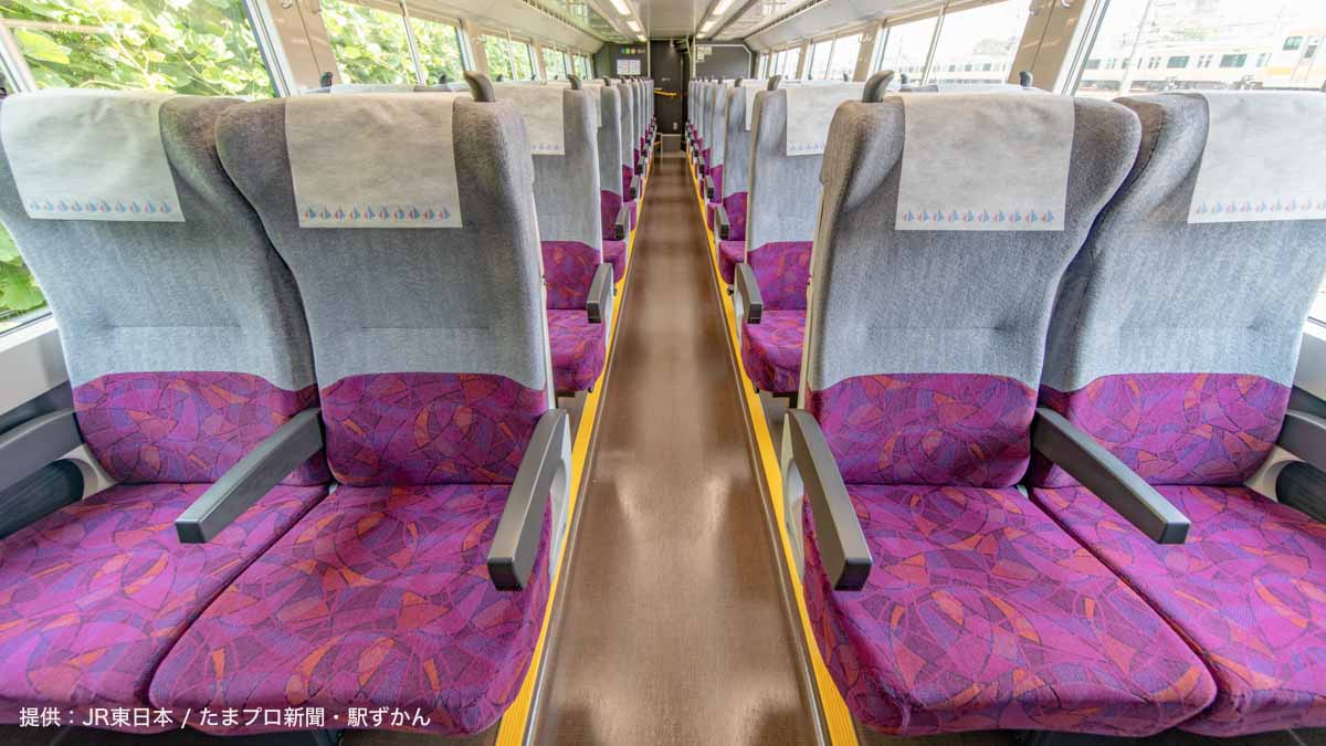 中央線快速・青梅線の普通列車グリーン車内