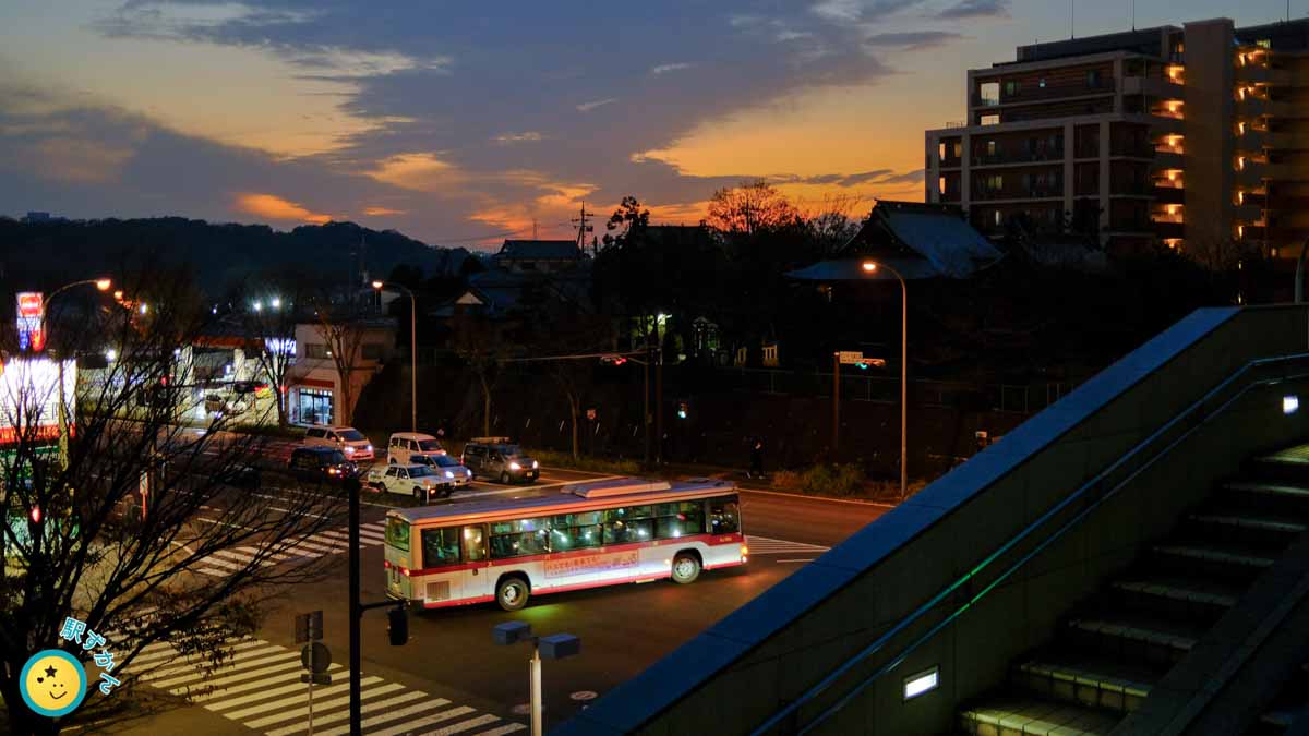 センター北の東急バス