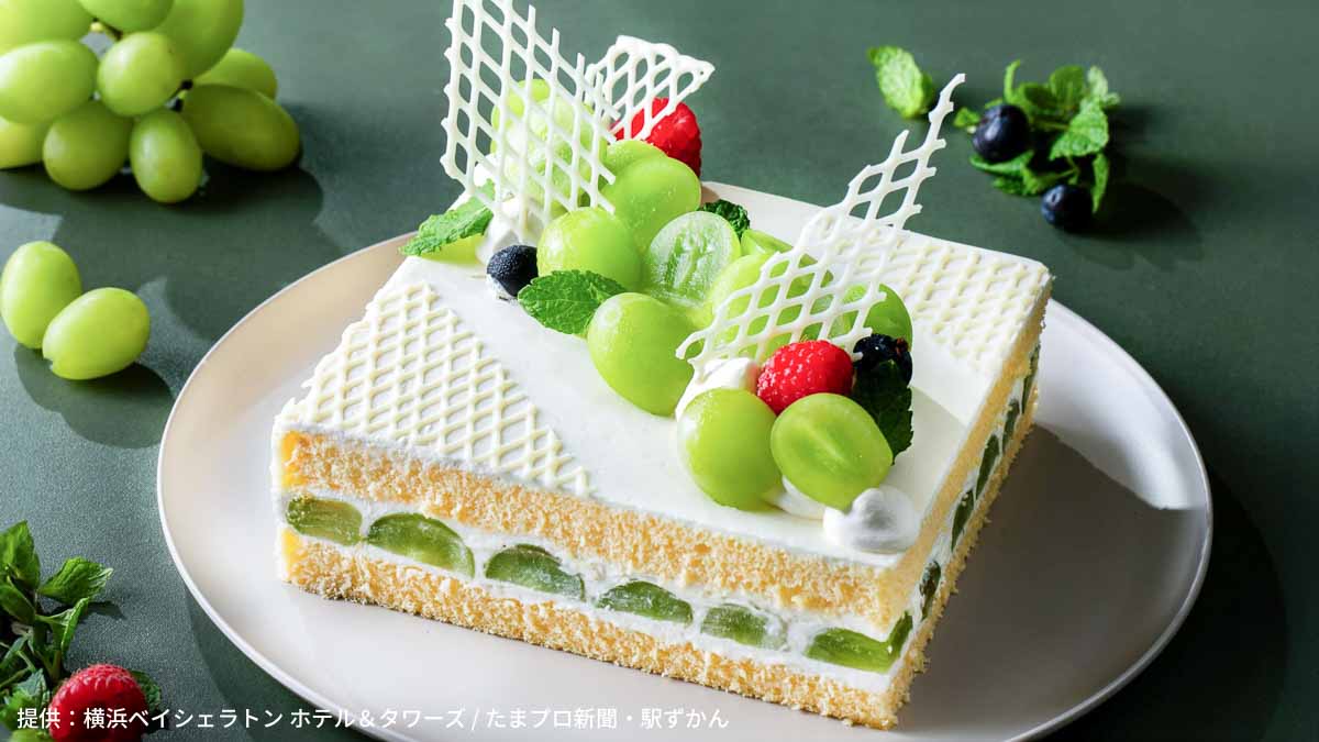 シャインマスカットのショートケーキ