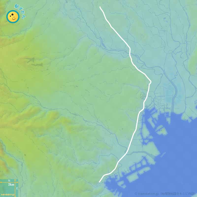 鉄道路線図クイズの首都圏版 第14問