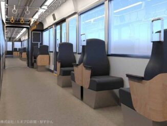 新型車両700形の車内