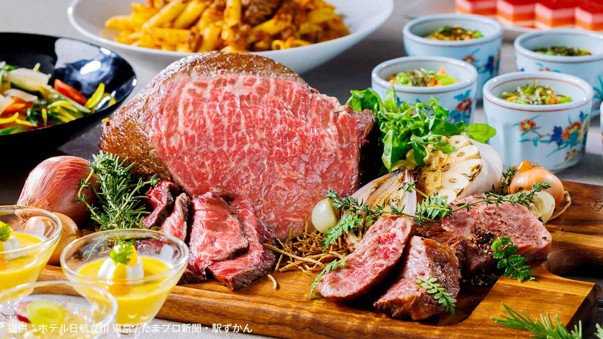 夏のステーキとローストビーフ食べ放題 @ ホテル日航立川 東京