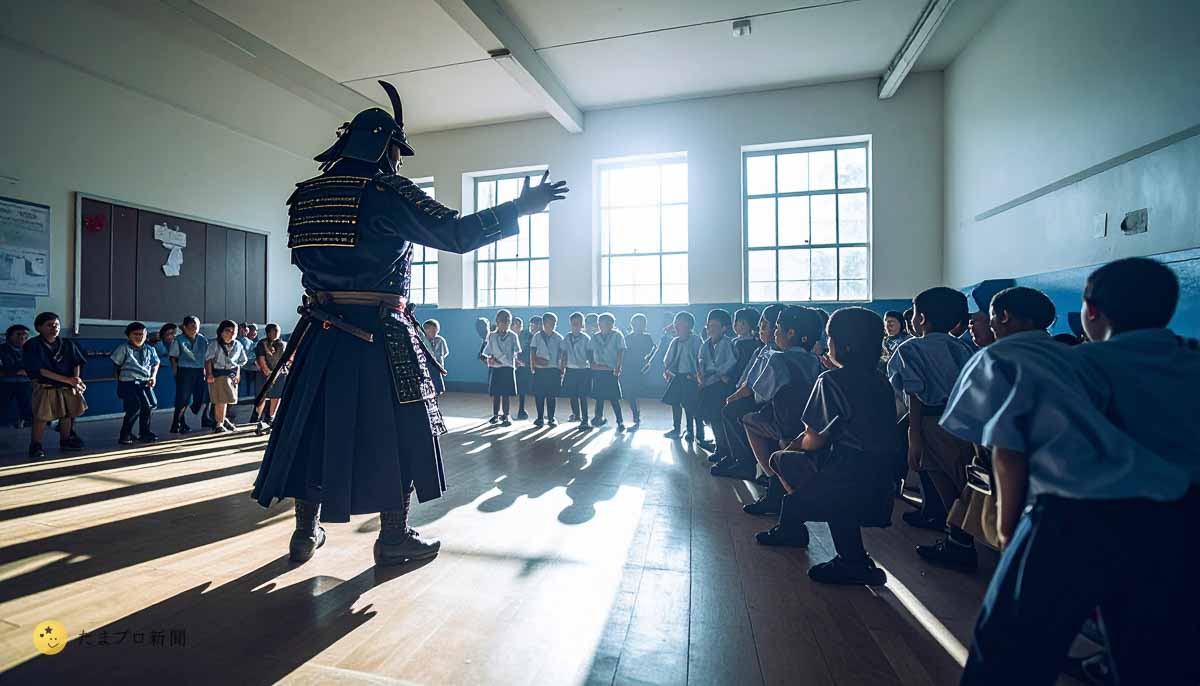 武士と生徒
