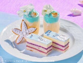 レアチーズとブルーベリーのオペラ、ライチと