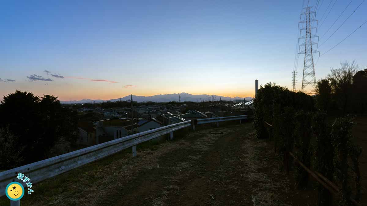 青葉区美しが丘西(保木)からの富士山