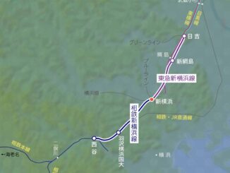 相鉄・東急 新横浜線の路線図と周辺地図