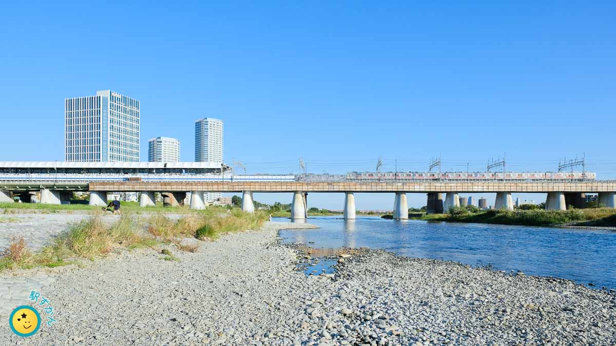 多摩川と二子玉川エクセルホテル東急