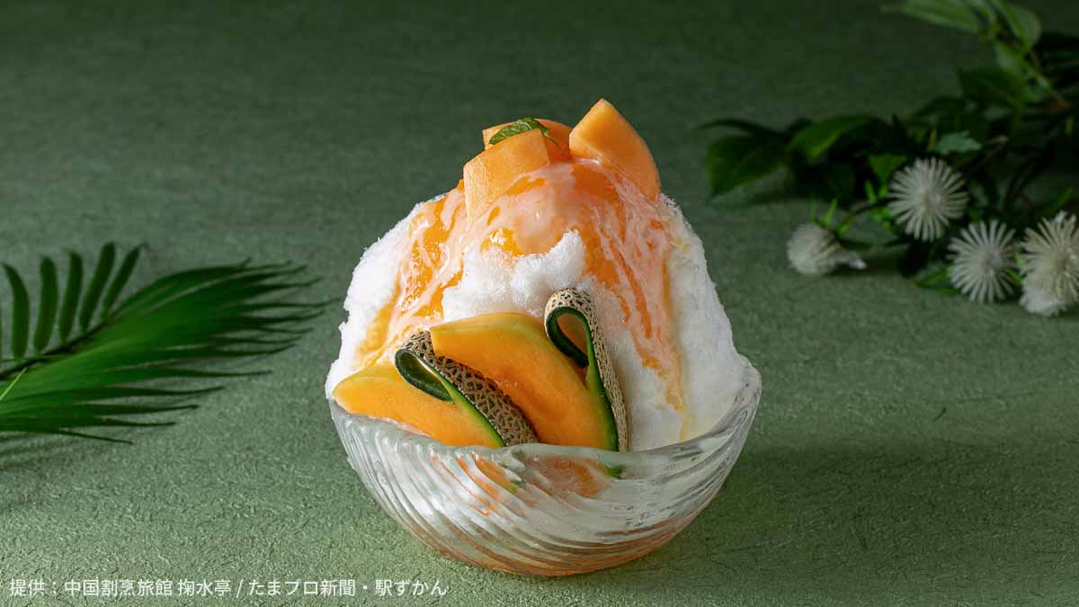 北海道産赤肉メロンかき氷