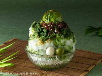北海道産小豆と抹茶かき氷