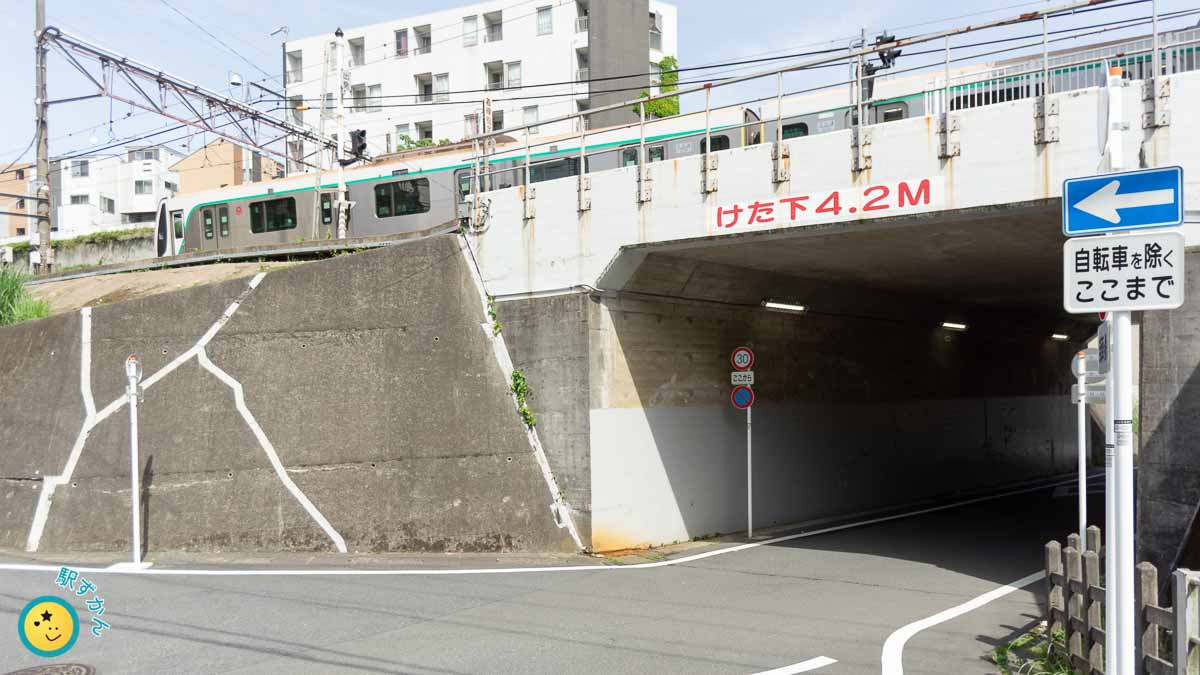梶が谷駅北側のガード下