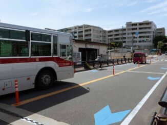 梶が谷駅前通りと東急バス