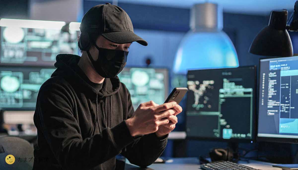 スマホを使う犯罪者