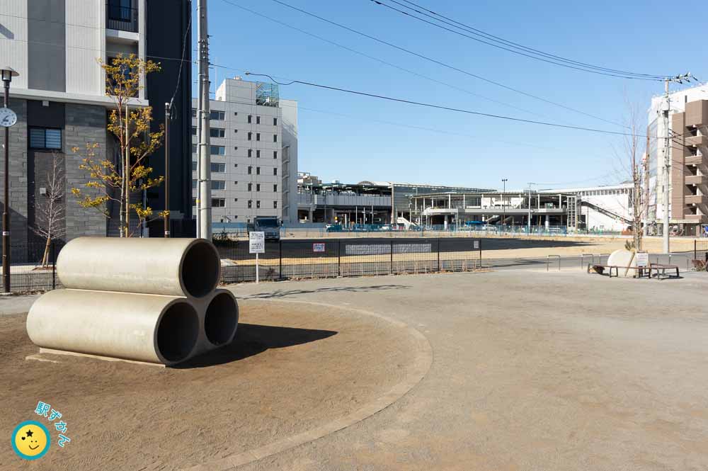 登戸駅生田緑地口と登戸３号街区公園