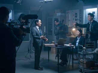 刑事ドラマの撮影現場