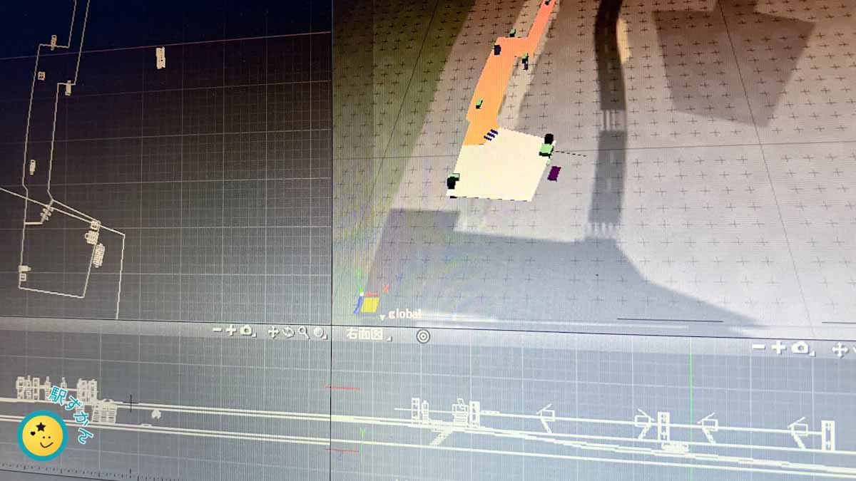 原宿駅の3DCG制作