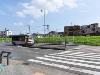 多摩堤通りと東急バス AO6300