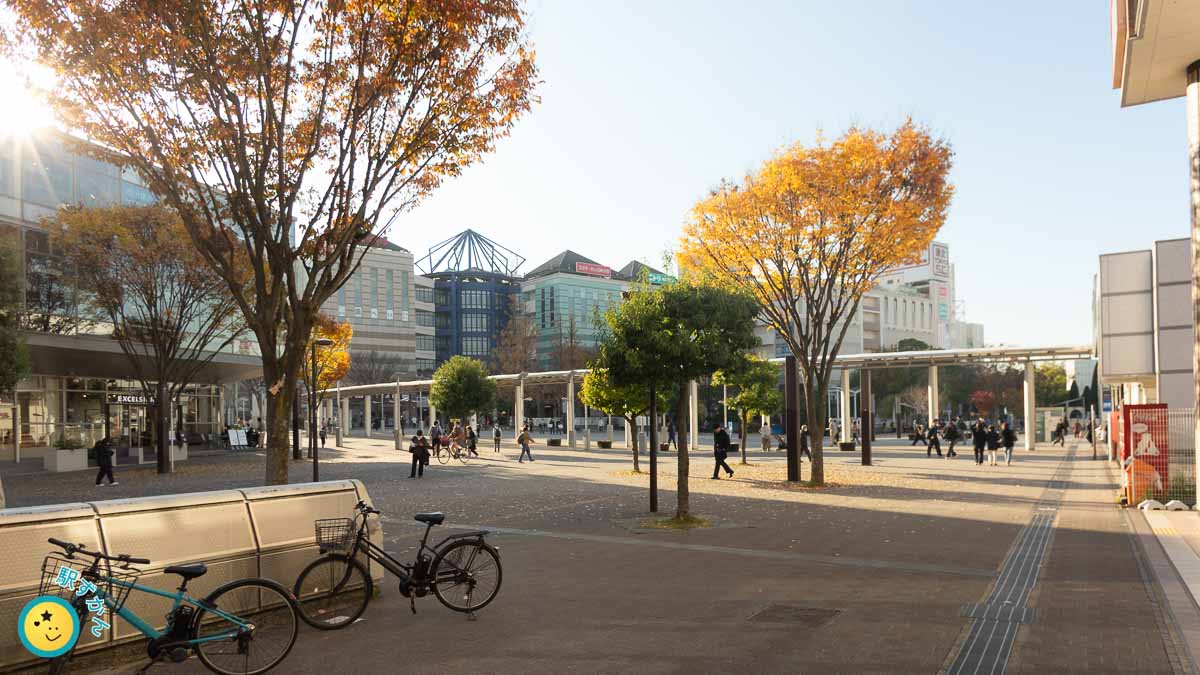 セン南の広場と港北東急S.C.