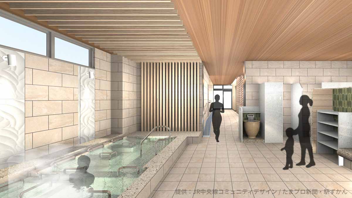 RAKU SPA Station 武蔵小金井の女性浴室