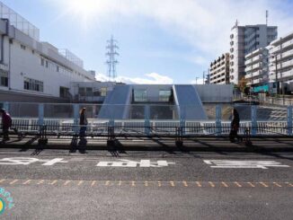 鷺沼駅と跨線道路