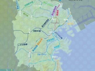 横浜市鉄道路線図（地形図）