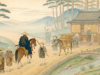 戦国時代の津久井道を行き交う人々