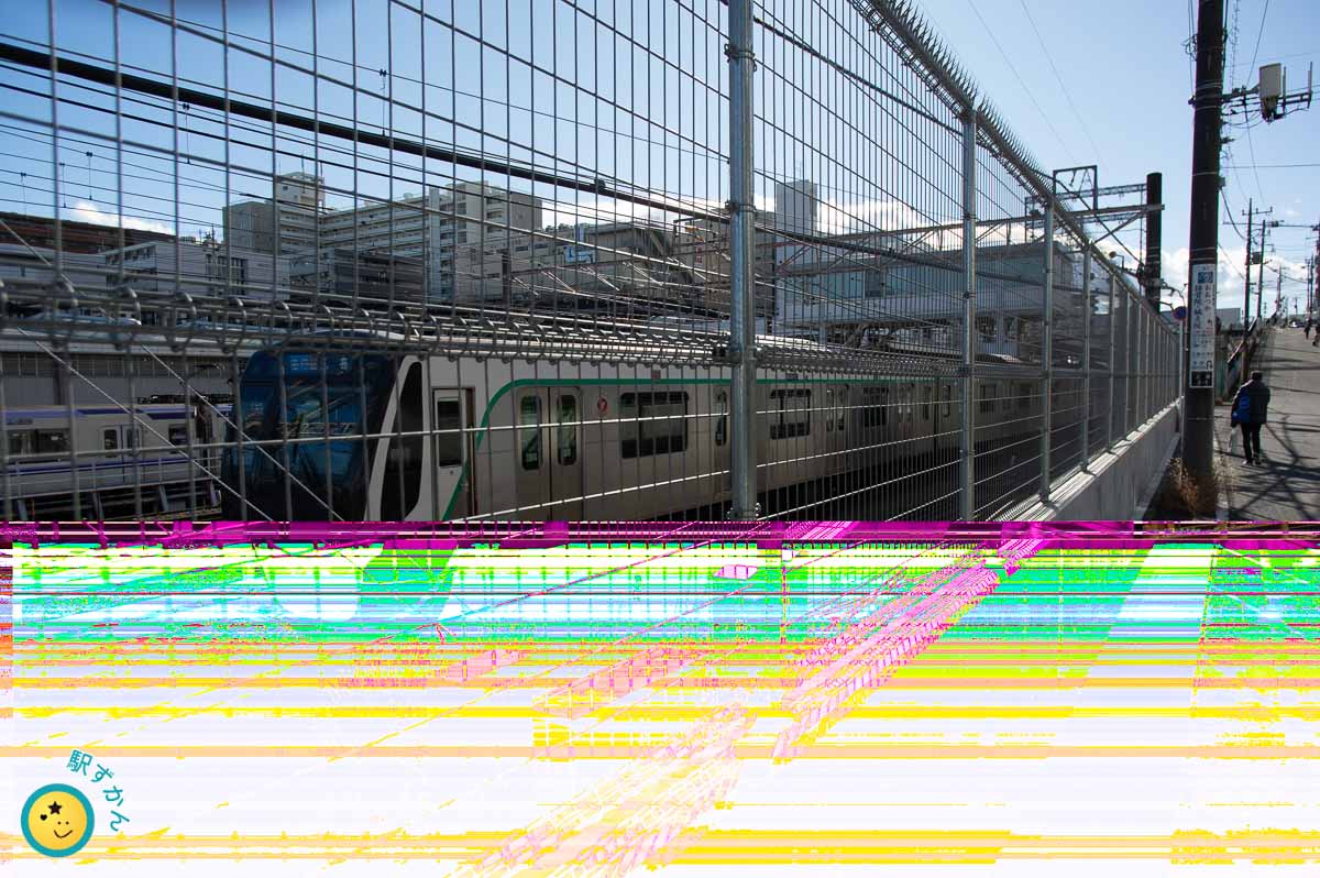バッテリー切れ直前に記録された鷺沼駅