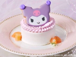 クロミの白桃ショートケーキ〜魅惑のラベンダー