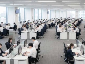 大企業のオフィスフロア
