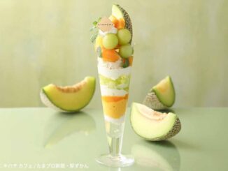 キハチ カフェ5店舗限定メロンとマンゴーのパフェ