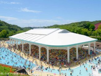 こどもの国（横浜市青葉区）野外プール全景