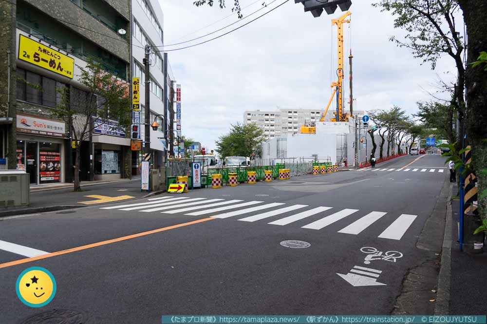 フレルさぎ沼跡地・旧Y字路