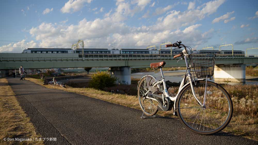 nnakaharaku 多摩川 貸し自転車