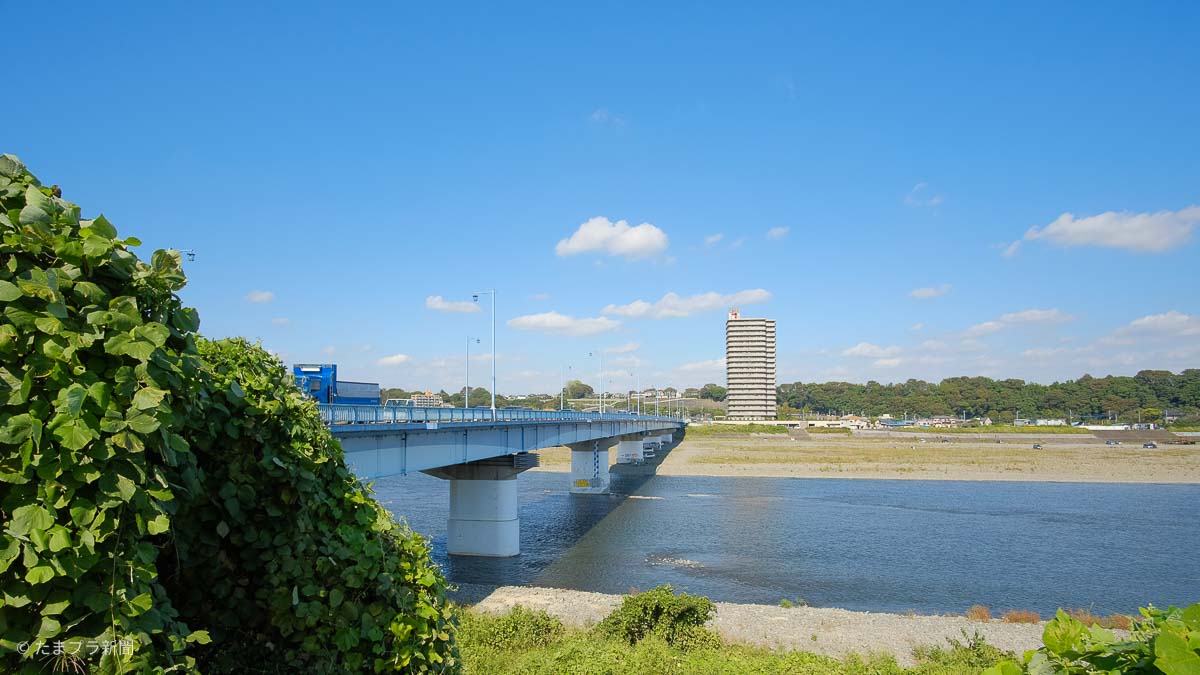 相模川と高田橋多目的広場