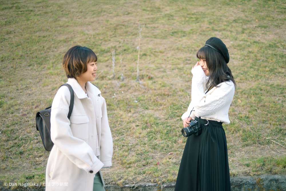 モデル女子とカメラ女子